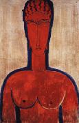 Amedeo Modigliani Large red Bust Norge oil painting reproduction